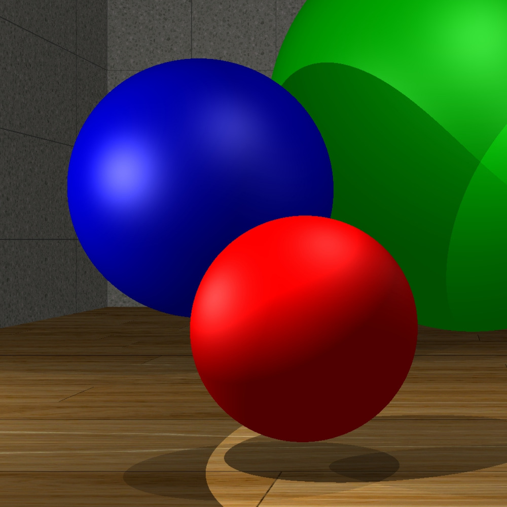 Render of 3 spheres.